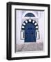 Blue Door, Sidi Bou Said, Tunisia-Jon Arnold-Framed Photographic Print