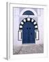 Blue Door, Sidi Bou Said, Tunisia-Jon Arnold-Framed Photographic Print