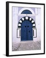 Blue Door, Sidi Bou Said, Tunisia-Jon Arnold-Framed Photographic Print