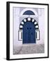 Blue Door, Sidi Bou Said, Tunisia-Jon Arnold-Framed Photographic Print