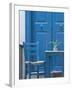 Blue Door, Venetian Quarter, Hania, Hania Province, Crete, Greece-Walter Bibikow-Framed Photographic Print