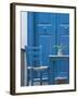 Blue Door, Venetian Quarter, Hania, Hania Province, Crete, Greece-Walter Bibikow-Framed Photographic Print