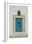 Blue Door with Black Studded Decoration, Sidi Bou Said-Natalie Tepper-Framed Photo