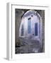 Blue Doors and Whitewashed Wall, Morocco-Merrill Images-Framed Photographic Print