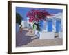 Blue Doors, Folygandros, Greek Islands, 2017-Andrew Macara-Framed Giclee Print