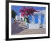 Blue Doors, Folygandros, Greek Islands, 2017-Andrew Macara-Framed Giclee Print