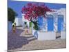 Blue Doors, Folygandros, Greek Islands, 2017-Andrew Macara-Mounted Giclee Print