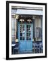 Blue Doors of Cafe, Marais District, Paris, France-Jon Arnold-Framed Photographic Print