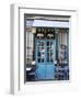 Blue Doors of Cafe, Marais District, Paris, France-Jon Arnold-Framed Photographic Print