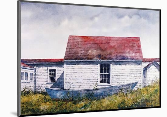 Blue Dory, Monhegan-B^ Hendershot-Mounted Art Print