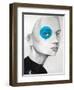 Blue Dot-null-Framed Art Print