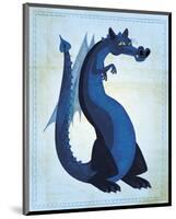 Blue Dragon-John Golden-Mounted Giclee Print