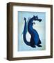 Blue Dragon-John Golden-Framed Art Print