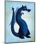 Blue Dragon-John Golden-Mounted Art Print