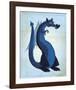 Blue Dragon-John W^ Golden-Framed Art Print