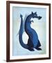 Blue Dragon-John W^ Golden-Framed Art Print