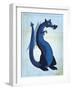 Blue Dragon-John W Golden-Framed Giclee Print