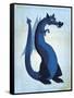 Blue Dragon-John W Golden-Framed Stretched Canvas