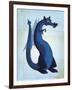 Blue Dragon-John W Golden-Framed Giclee Print