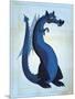 Blue Dragon-John W Golden-Mounted Giclee Print