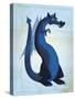 Blue Dragon-John W Golden-Stretched Canvas