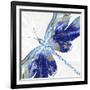 Blue Dragonfly-Eva Watts-Framed Art Print