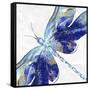 Blue Dragonfly-Eva Watts-Framed Stretched Canvas