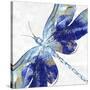 Blue Dragonfly-Eva Watts-Stretched Canvas