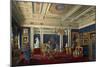 Blue Drawing-Room in the Mariinsky Palace in Saint Petersburg, Mid of the 19th C-Eduard Hau-Mounted Giclee Print