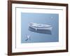 Blue Dream 1-Carlos Casamayor-Framed Giclee Print