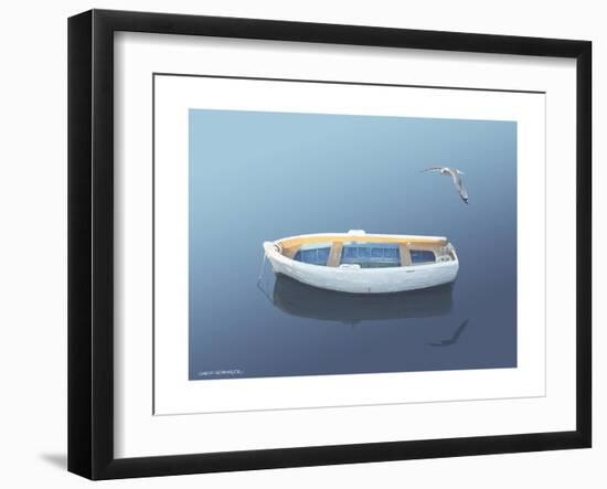 Blue Dream 2-Carlos Casamayor-Framed Giclee Print