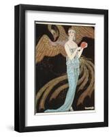 Blue Dress by Beer-Georges Barbier-Framed Photographic Print