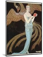 Blue Dress by Beer-Georges Barbier-Mounted Photographic Print