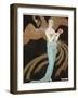 Blue Dress by Beer-Georges Barbier-Framed Photographic Print