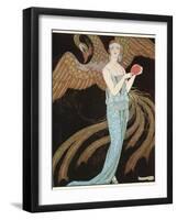 Blue Dress by Beer-Georges Barbier-Framed Photographic Print