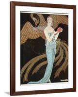 Blue Dress by Beer-Georges Barbier-Framed Photographic Print