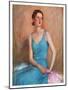 "Blue Dress,"February 4, 1933-Charles W. Dennis-Mounted Giclee Print