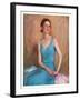 "Blue Dress,"February 4, 1933-Charles W. Dennis-Framed Giclee Print