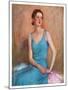 "Blue Dress,"February 4, 1933-Charles W. Dennis-Mounted Giclee Print