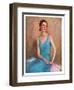 "Blue Dress,"February 4, 1933-Charles W. Dennis-Framed Giclee Print