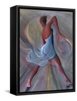 Blue Dress-Ikahl Beckford-Framed Stretched Canvas