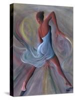 Blue Dress-Ikahl Beckford-Stretched Canvas