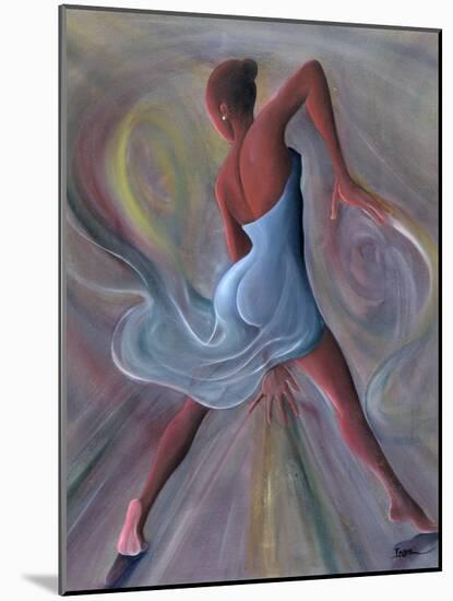 Blue Dress-Ikahl Beckford-Mounted Giclee Print