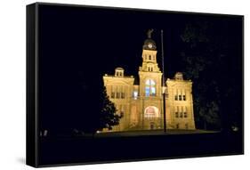 Blue Earth County Courthouse at Night-jrferrermn-Framed Stretched Canvas