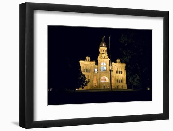 Blue Earth County Courthouse at Night-jrferrermn-Framed Photographic Print