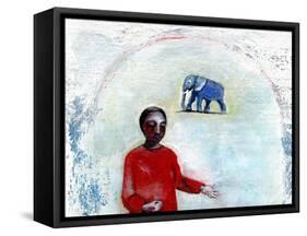Blue Elephant Day, 2004-Gigi Sudbury-Framed Stretched Canvas