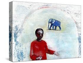 Blue Elephant Day, 2004-Gigi Sudbury-Stretched Canvas