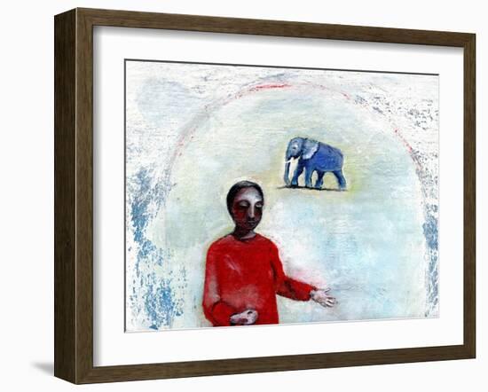 Blue Elephant Day, 2004-Gigi Sudbury-Framed Giclee Print