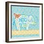 Blue Elephant I-Andi Metz-Framed Premium Giclee Print