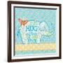 Blue Elephant I-Andi Metz-Framed Art Print